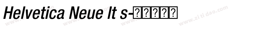 Helvetica Neue lt s字体转换